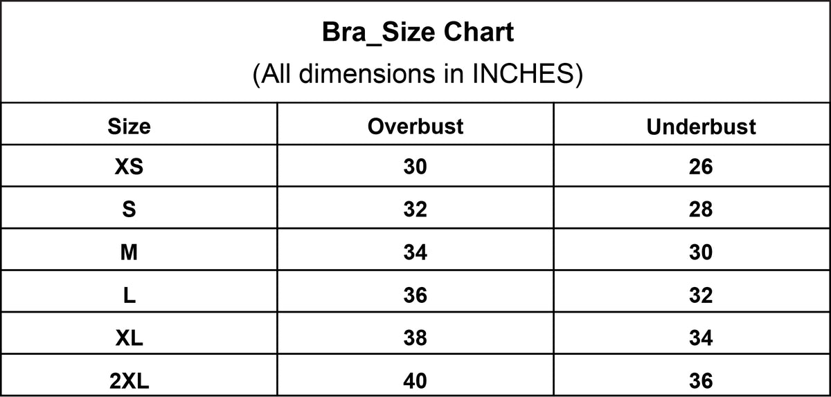 Collection size chart