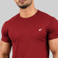 Men Half Sleeve Round Neck Solid T-shirt
