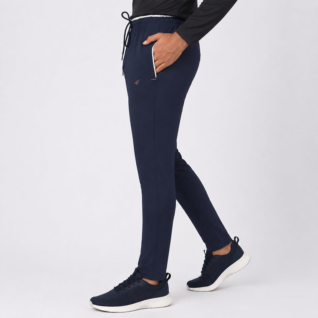 Men Solid Slim Fit Trackpants