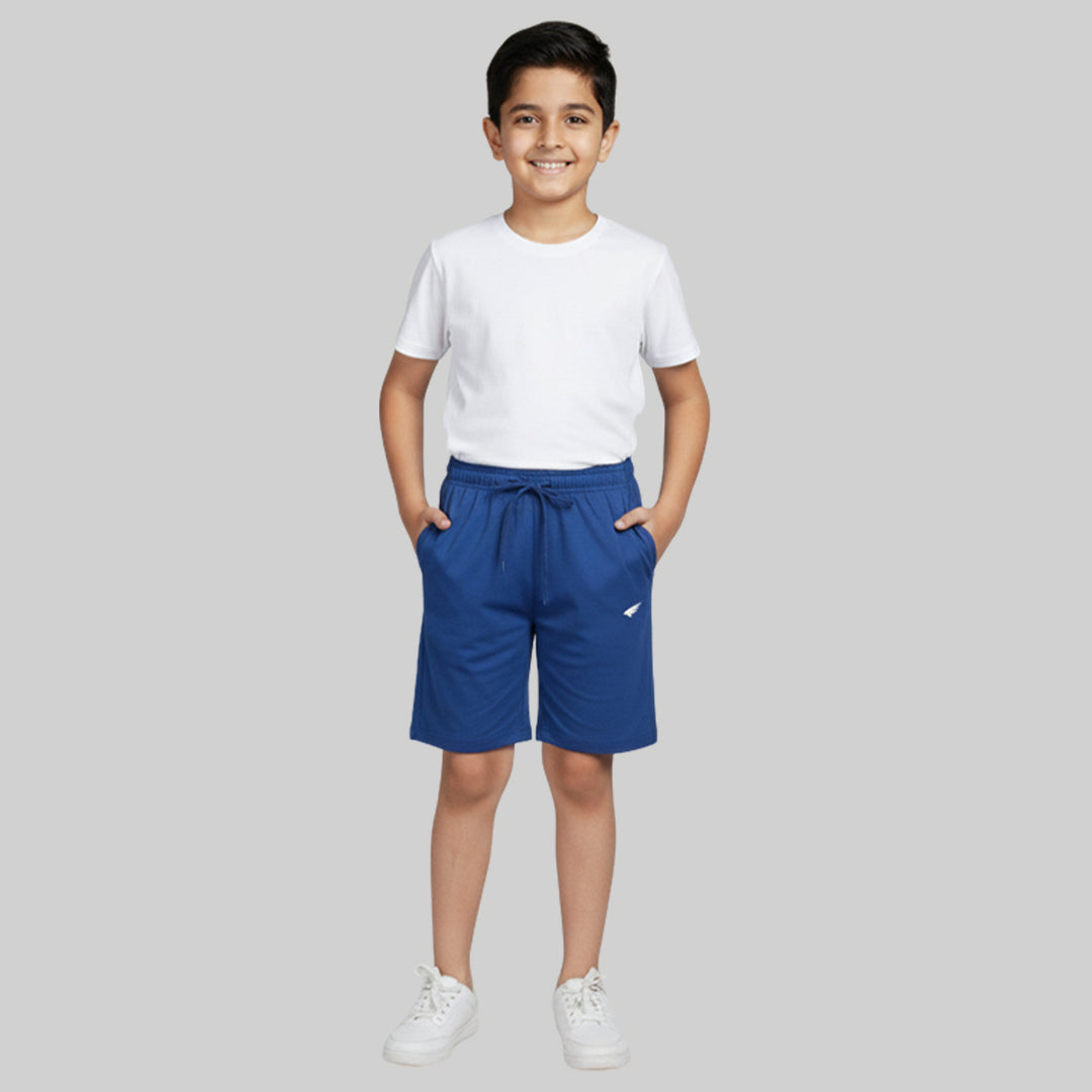 Boys Solid Premium Regular Fit Shorts