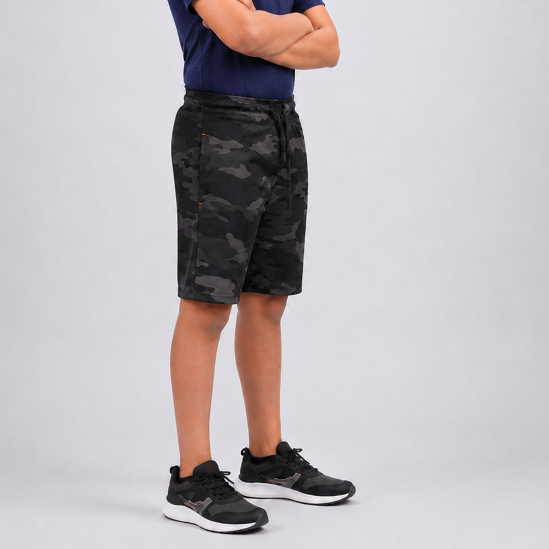 Boys Camouflage Regular Fit Shorts