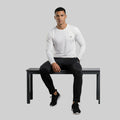 Men Solid Full Sleeve Regular Fit T-Shirt