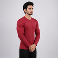 Men Solid Full Sleeve Regular Fit T-Shirt