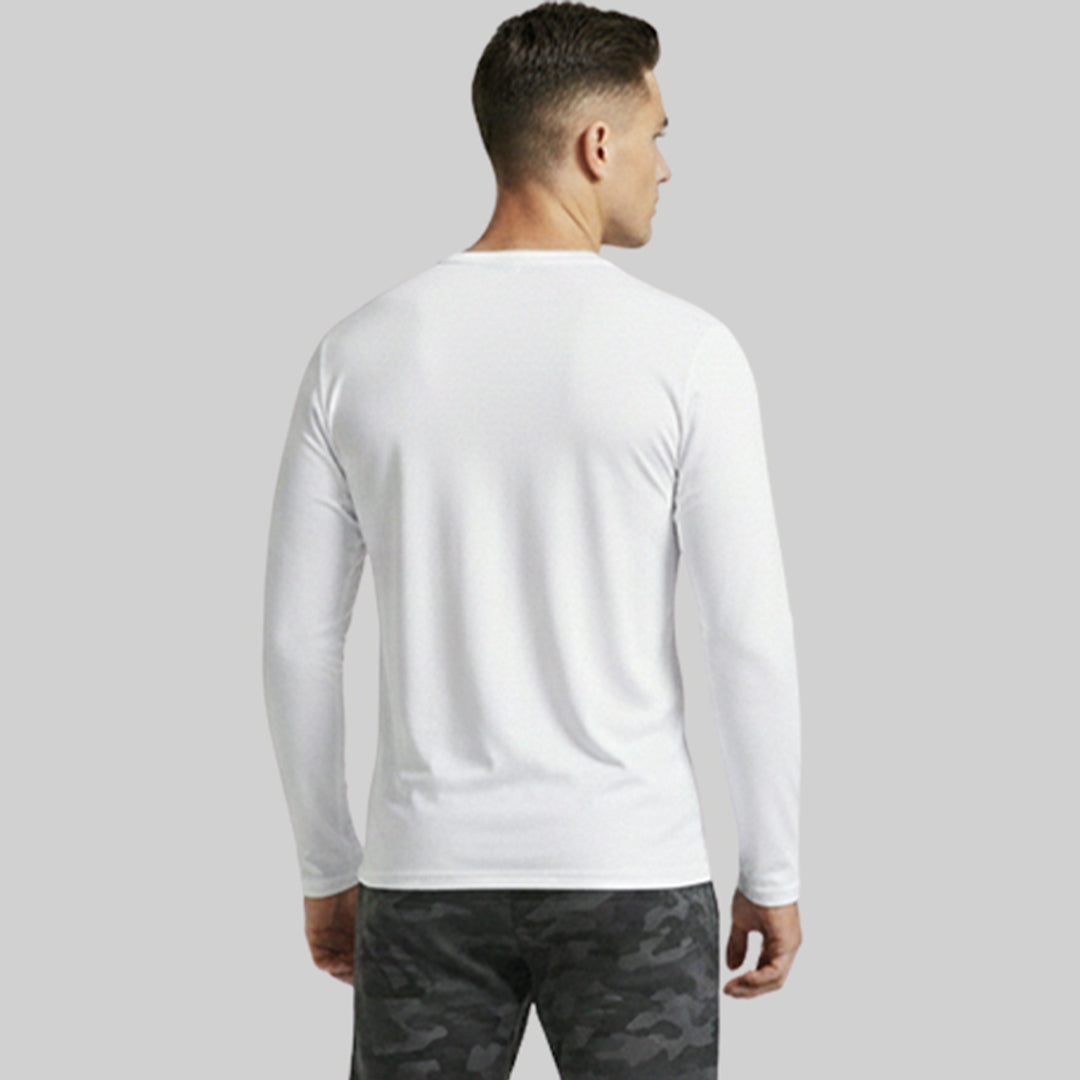 Men Solid Full Sleeve Regular Fit T-Shirt