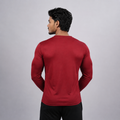 Men Solid Full Sleeve Regular Fit T-Shirt