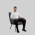 Men Solid Full Sleeve Regular Fit T-Shirt