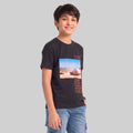 Kids Trendy NO LIMITS Printed Micro Polyester Casual T-Shirt