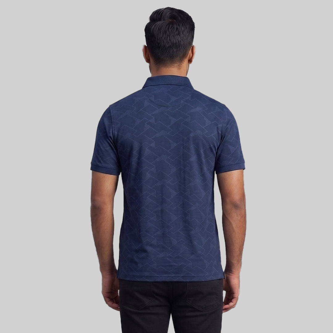 Men's Jacquard Polo T-Shirt | Premium Micro Polyester | Regular Fit | Breathable | Dry Fit Technology | Half Sleeve | Casual & Sports Wear