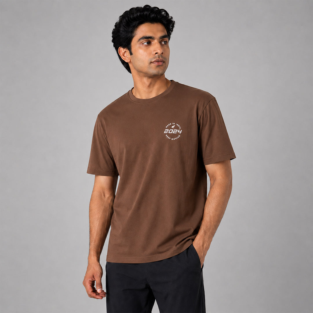 Cedrafil Men’s Round Neck Printed T-Shirt | Cotton Feel Fabric | Half Sleeve Casual Sportswear T-Shirt