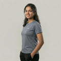 Women Solid Sports T-Shirt ELASTO+ Stretch Fit Breathable Gym Tee
