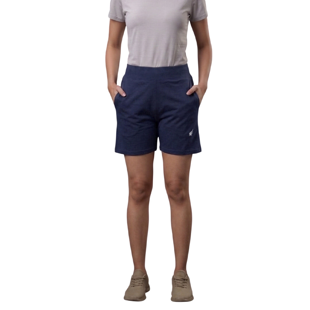Women High Waist Hot Pants ELASTO+ Stretch Fit Breathable Casual Shorts