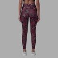 Women Printed Slim Fit Tights High Waist Stretchable Activewear Tights Gym, Yoga, Running & Daily Wear