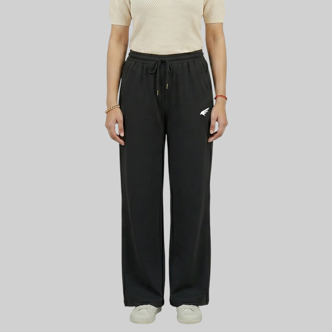 Women High Waist Palazzo Pants Straight Fit Stretch Breathable Casual Wear