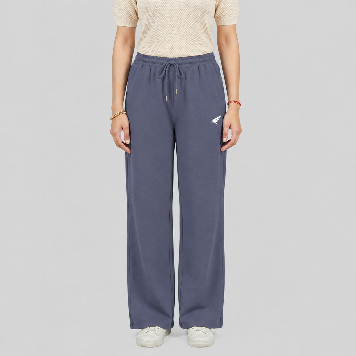 Women High Waist Palazzo Pants Straight Fit Stretch Breathable Casual Wear